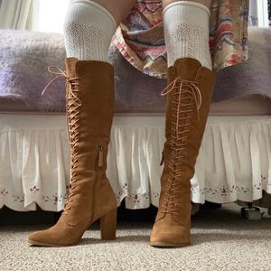 Matisse | Duchess Lace up knee high boots